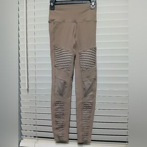 Pre-owned Clean Tan Moto Leggings Sz S